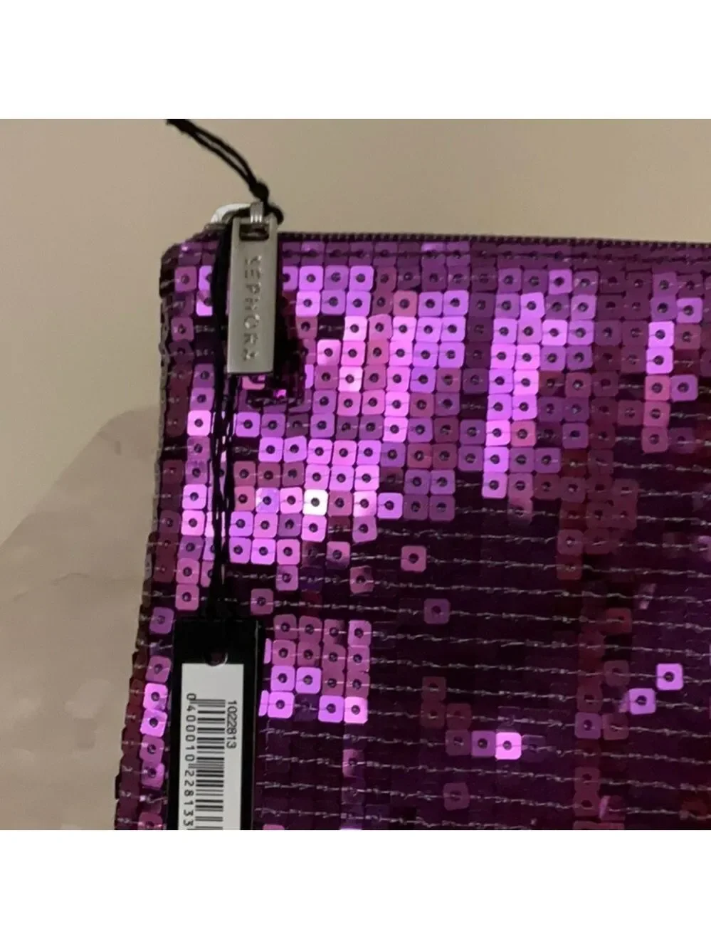 Sephora Purple Sequined Pouch